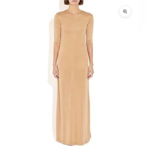 Elegant Tan Maxi Dress